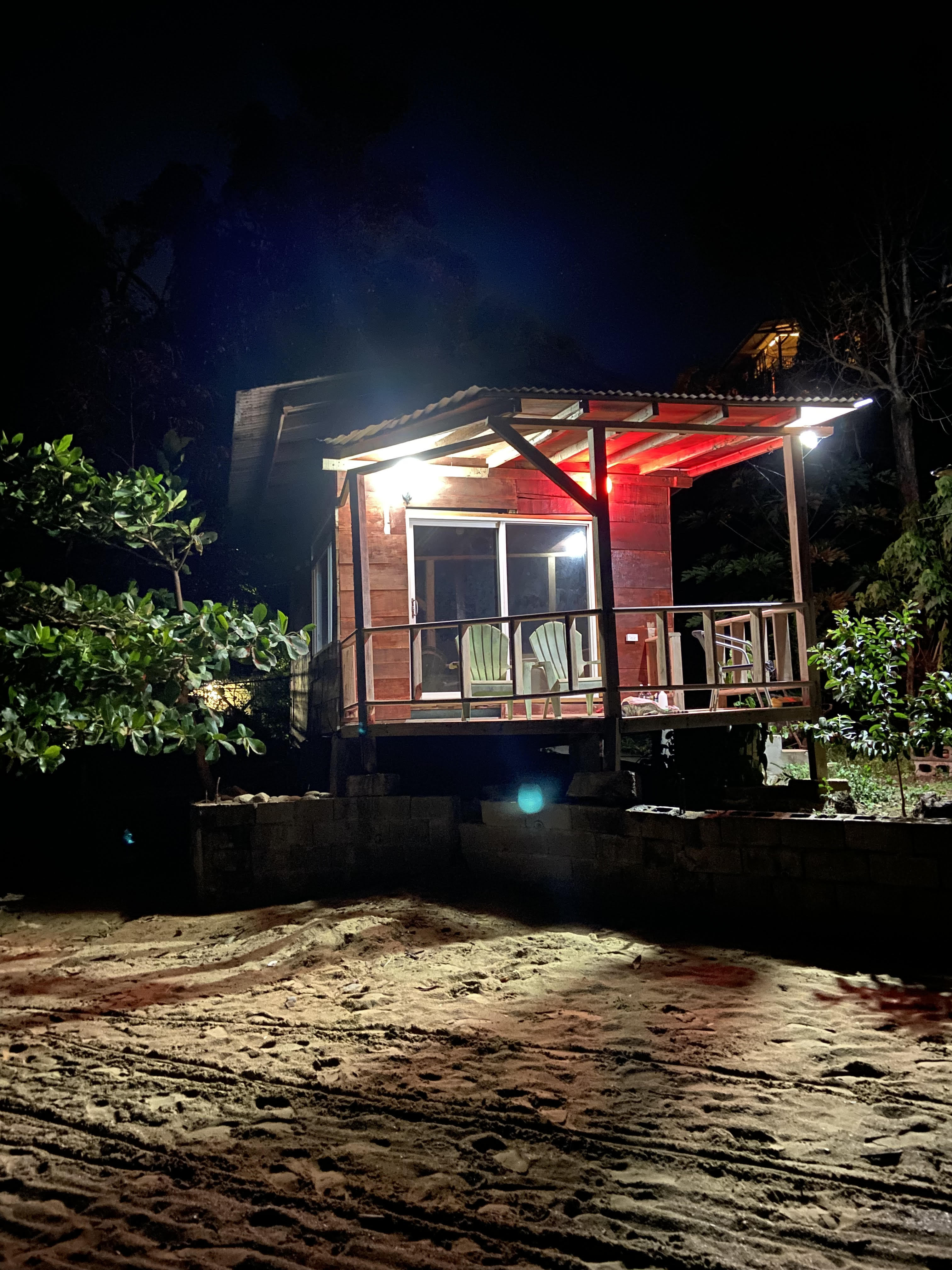Love Shack at night